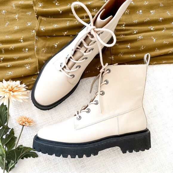 Madewell leather lace-up boots. - Picture 15 of 15